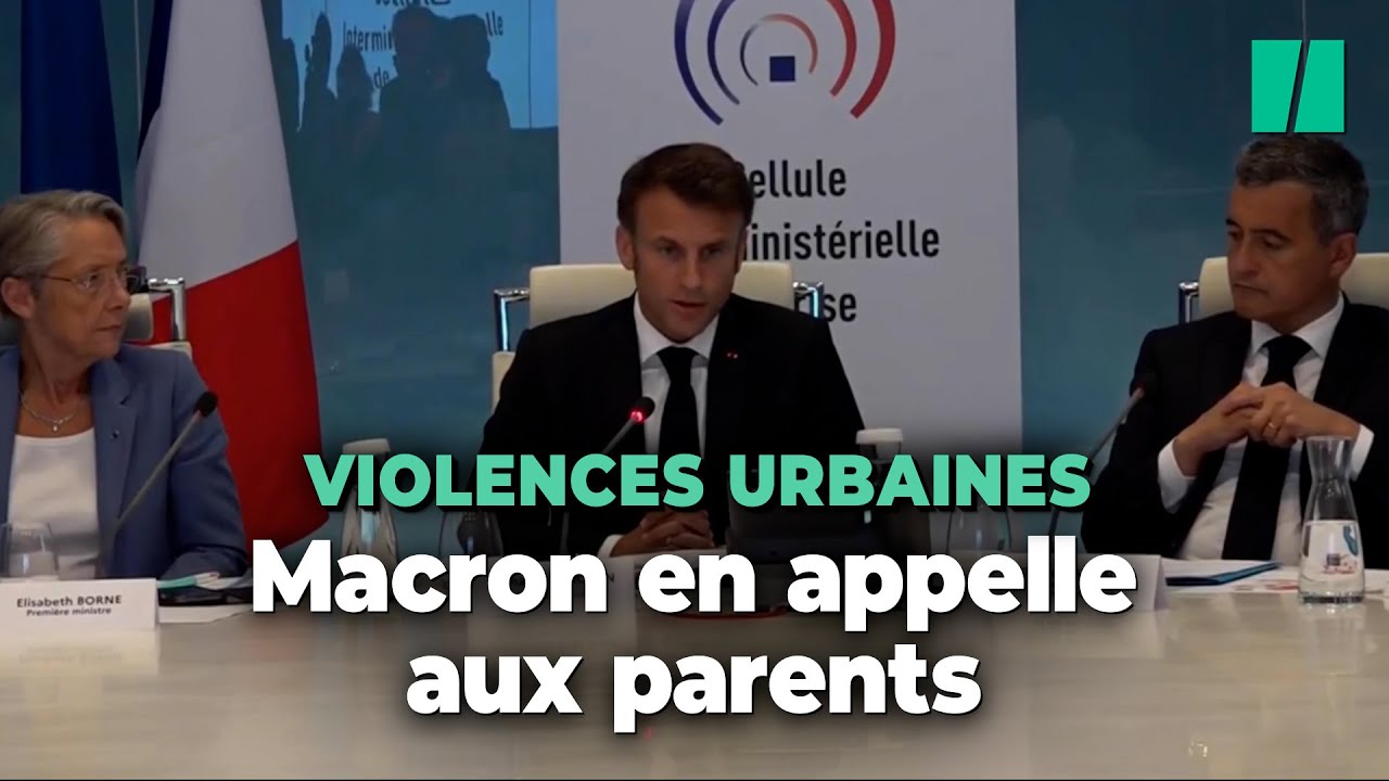 Les cris de douleur des parents d’un jeune assassiné n’ont pas ému Macron, un homme sans enfants qui ne comprend pas la souffrance humaine